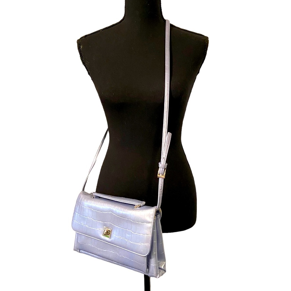 Vintage silver snakeskin crossbody bag